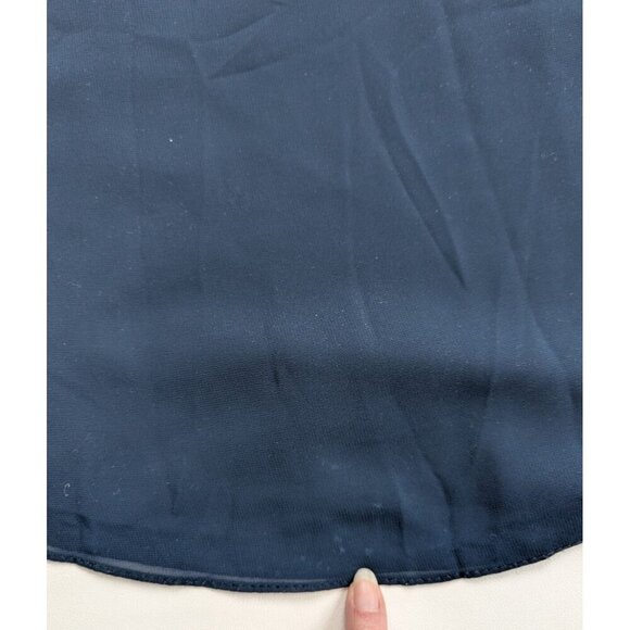 Azazie Formal Lace Back Navy Prom Bridesmaid Dress Size 2-4 - Picture 10 of 12